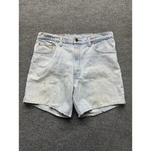 Levi's 550s X X Men's Jean Shorts Size 38x30 Vintage Denim 90s Light Wash